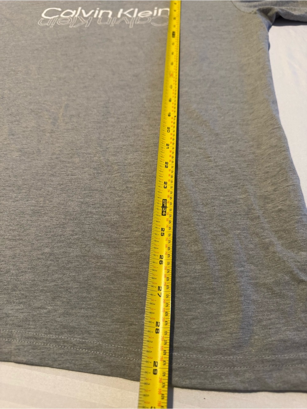Calvin Klein Gray Logo Short Sleeve Tee
